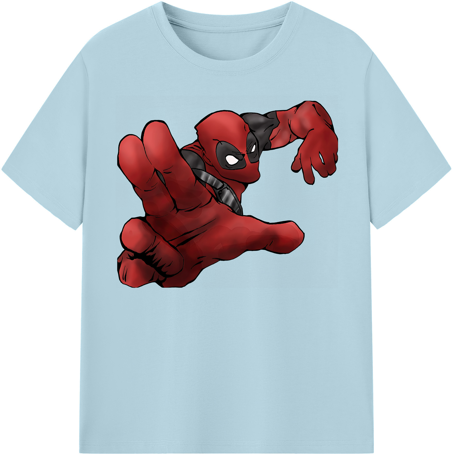 （画像用） Deadpool デッドプール 綿100％半袖Tシャツ（フロントプリント）